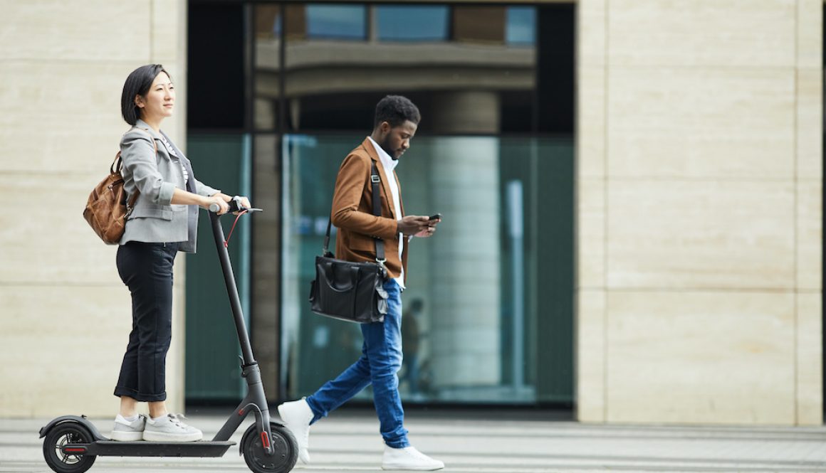 People Commuting in City